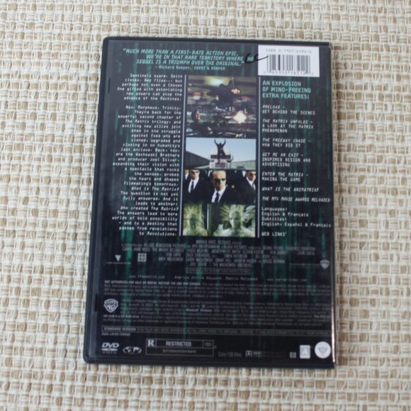 DVD MATRIX RELOADED & MATRIX REVOLUTIONS SET FULL SCREEN RATED R KEANU REEVES - Picture 5 of 16